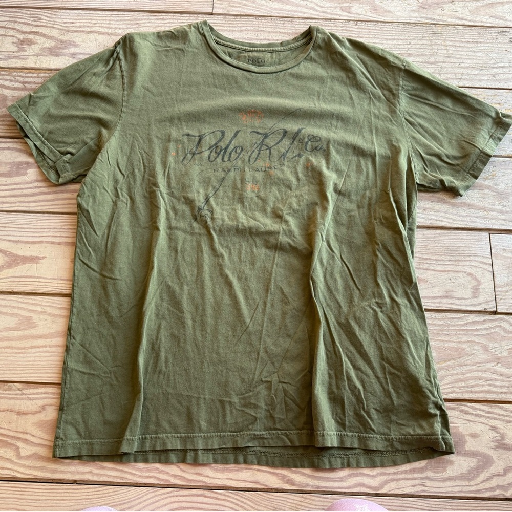 Polo Ralph Lauren fishing pole tshirt size xl